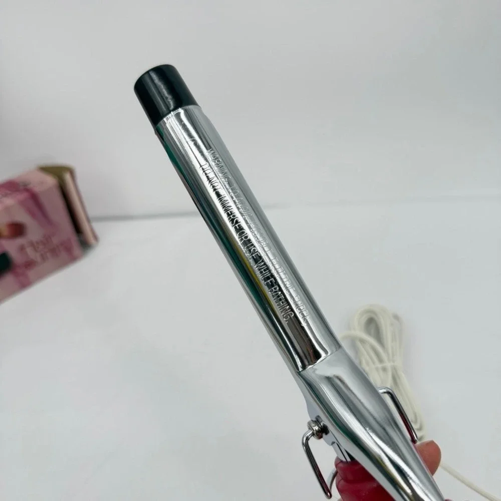 Hair Country‎ VTG Professional Electric Curling Iron NEW Chrome Wand Hair Tool